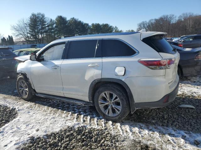 5TDJKRFHXFS077898 - 2015 TOYOTA HIGHLANDER XLE WHITE photo 2