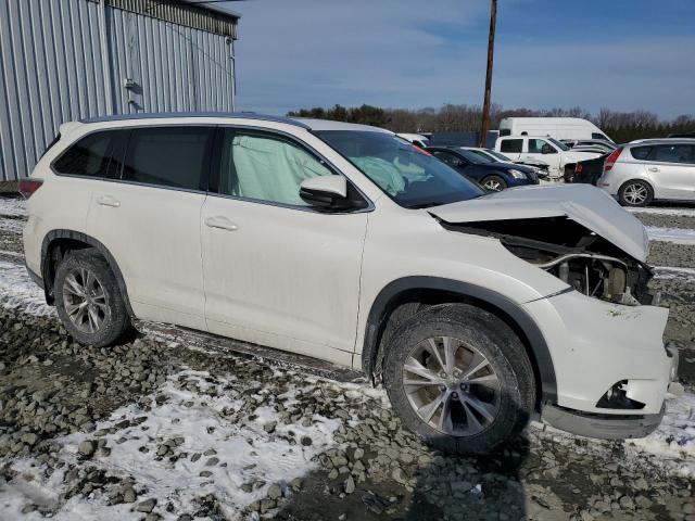 5TDJKRFHXFS077898 - 2015 TOYOTA HIGHLANDER XLE WHITE photo 4