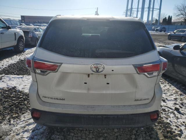 5TDJKRFHXFS077898 - 2015 TOYOTA HIGHLANDER XLE WHITE photo 6