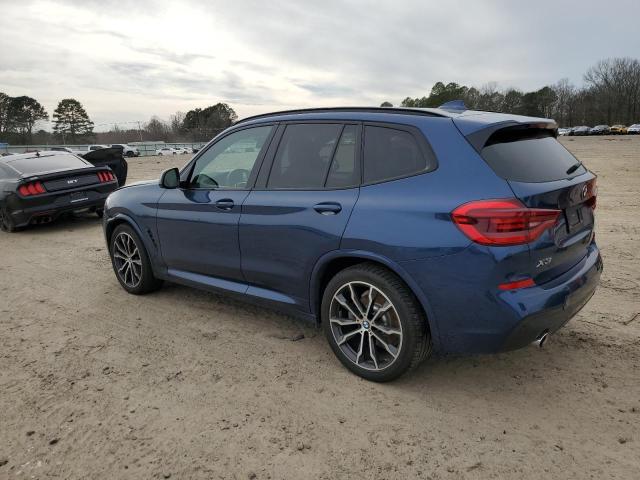 5UXTR9C57KLP97538 - 2019 BMW X3 XDRIVE30I BLUE photo 2