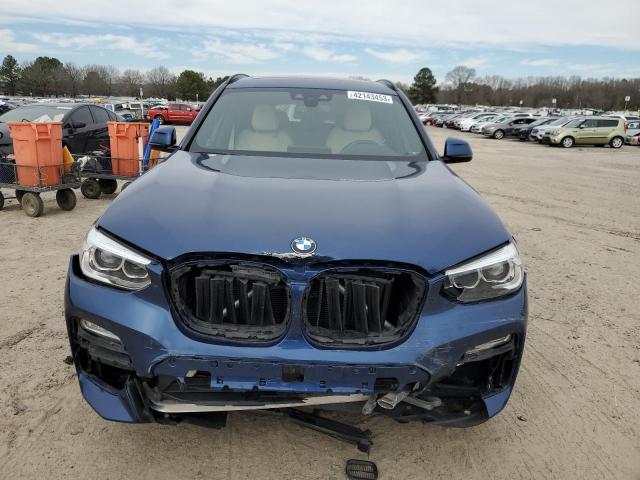 5UXTR9C57KLP97538 - 2019 BMW X3 XDRIVE30I BLUE photo 5