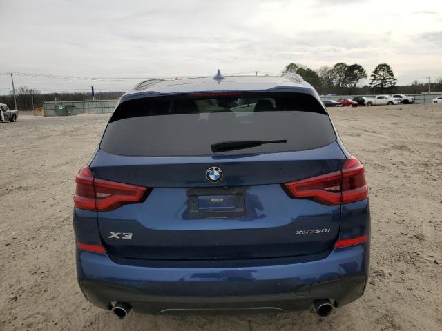 5UXTR9C57KLP97538 - 2019 BMW X3 XDRIVE30I BLUE photo 6
