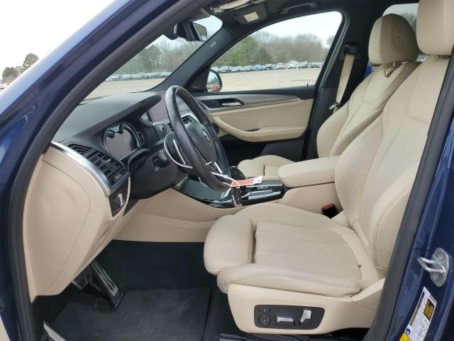 5UXTR9C57KLP97538 - 2019 BMW X3 XDRIVE30I Синій фото 7