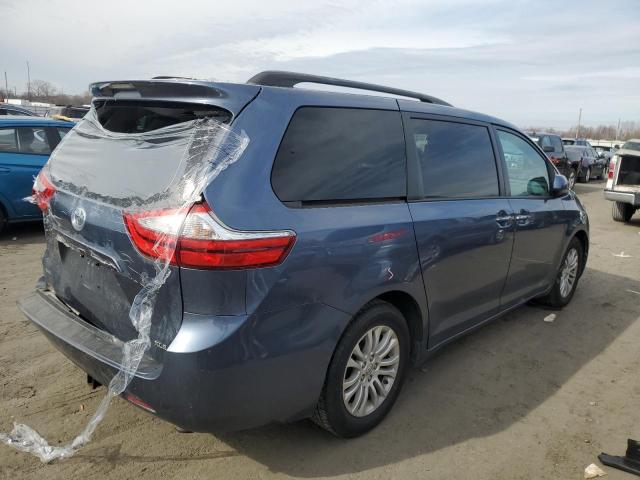 5TDYK3DC8FS571437 - 2015 TOYOTA SIENNA XLE BLUE photo 3