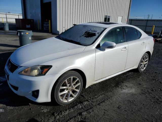 JTHCF5C28B5049215 - 2011 LEXUS IS 250 WHITE photo 1