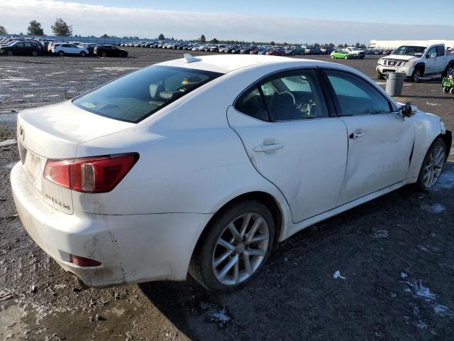 JTHCF5C28B5049215 - 2011 LEXUS IS 250 WHITE photo 3