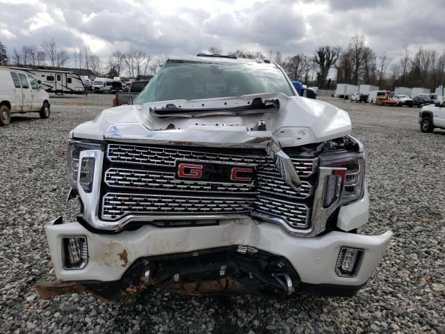 1GT49WEY3NF222187 - 2022 GMC SIERRA K3500 DENALI WHITE photo 5