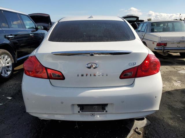 JN1CV6AP8AM408742 - 2010 INFINITI G37 BASE WHITE photo 6