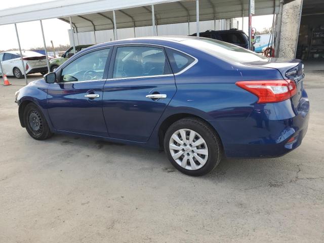 3N1AB7AP3KY282018 - 2019 NISSAN SENTRA S BLUE photo 2