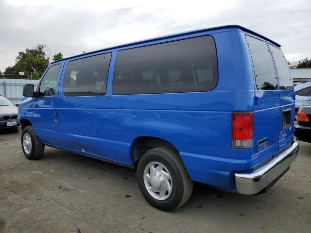 1FMNE3BL0EDA57844 - 2014 FORD ECONOLINE E350 SUPER DUTY WAGON BLUE photo 2