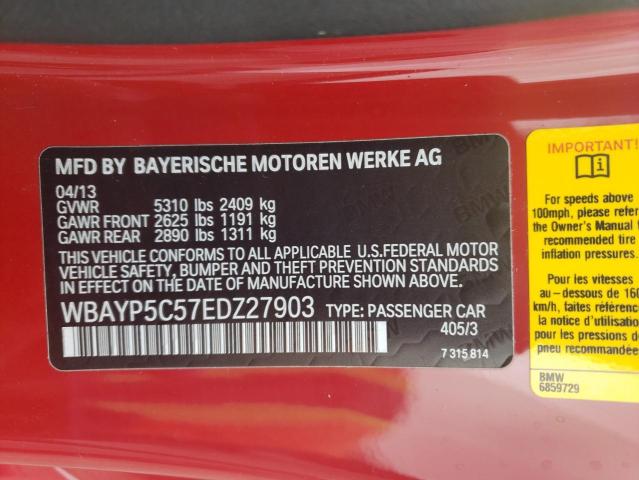 WBAYP5C57EDZ27903 - 2014 BMW 640 XI RED photo 12