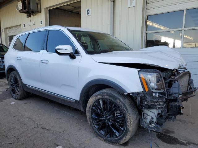 5XYP5DHC1NG198448 - 2022 KIA TELLURIDE SX WHITE photo 4