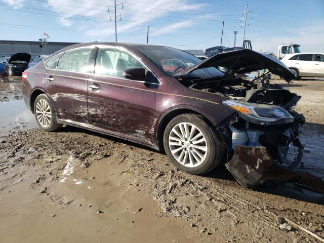 4T1BD1EB4DU002258 - 2013 TOYOTA AVALON HYBRID BURGUNDY photo 4