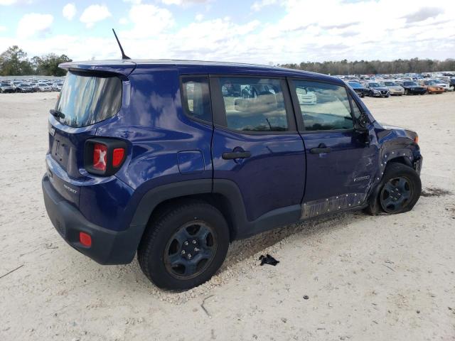 ZACCJBAB2JPH95070 - 2018 JEEP RENEGADE SPORT Կապույտ լուսանկար 3