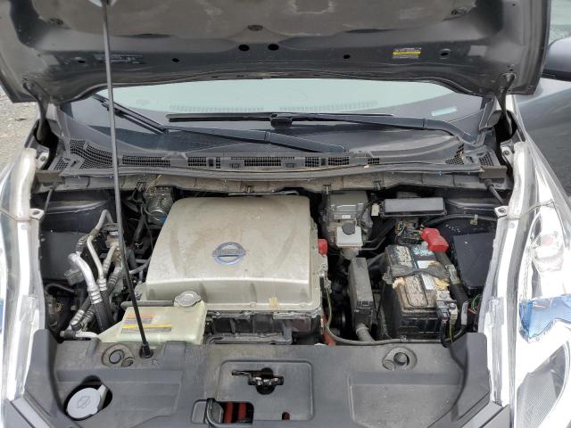 1N4AZ0CPXFC330728 - 2015 NISSAN LEAF S GRAY photo 11