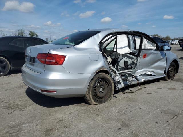 3VW2K7AJXFM301641 - 2015 VOLKSWAGEN JETTA BASE SILVER photo 3