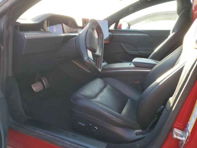 5YJSA1E57NF478036 - 2022 TESLA MODEL S RED photo 7