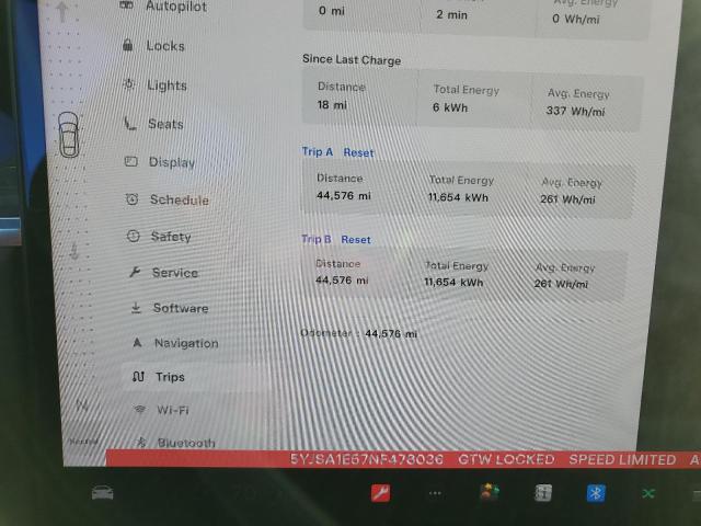 5YJSA1E57NF478036 - 2022 TESLA MODEL S RED photo 9