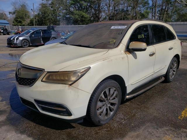 5FRYD3H46GB014740 - 2016 ACURA MDX TECHNOLOGY WHITE photo 1