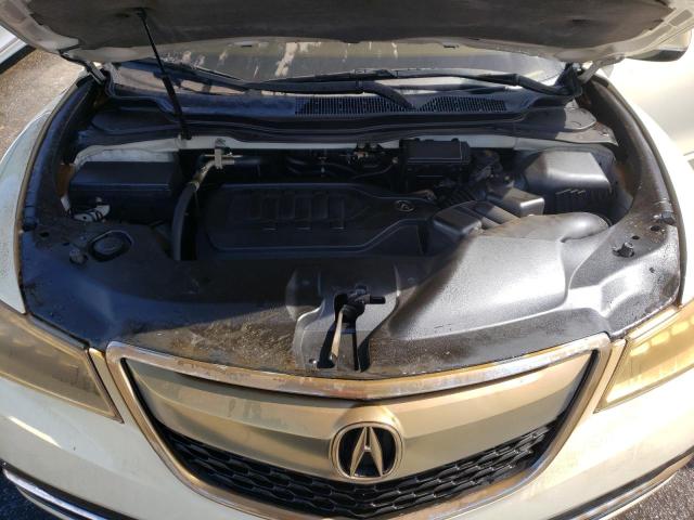 5FRYD3H46GB014740 - 2016 ACURA MDX TECHNOLOGY WHITE photo 12