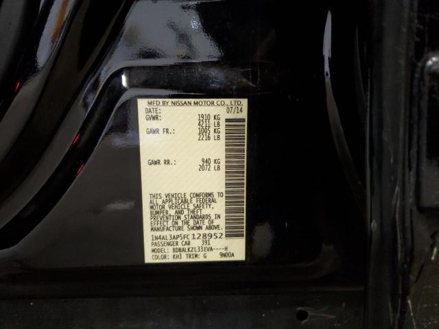 1N4AL3AP5FC128952 - 2015 NISSAN ALTIMA 2.5 BLACK photo 12