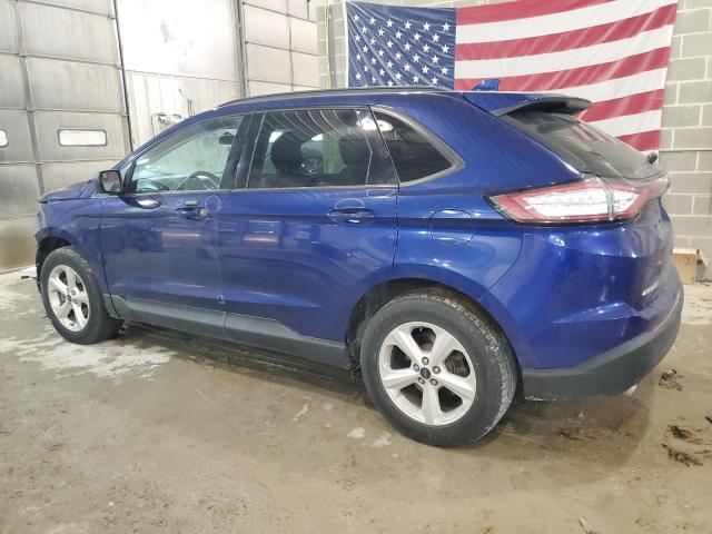 2FMTK3G90FBC28418 - 2015 FORD EDGE SE BLUE photo 2