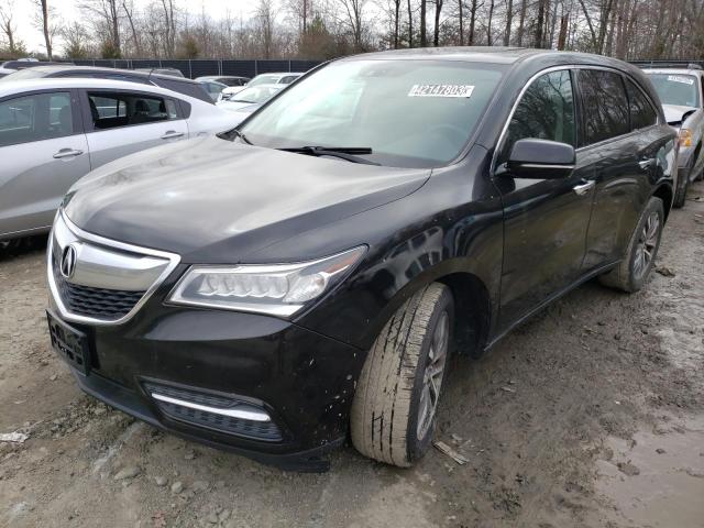 5FRYD4H46EB048681 - 2014 ACURA MDX TECHNOLOGY BLACK photo 1