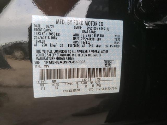 1FM5K8AB9PGB60003 - 2023 FORD EXPLORER POLICE INTERCEPTOR Qara foto 13