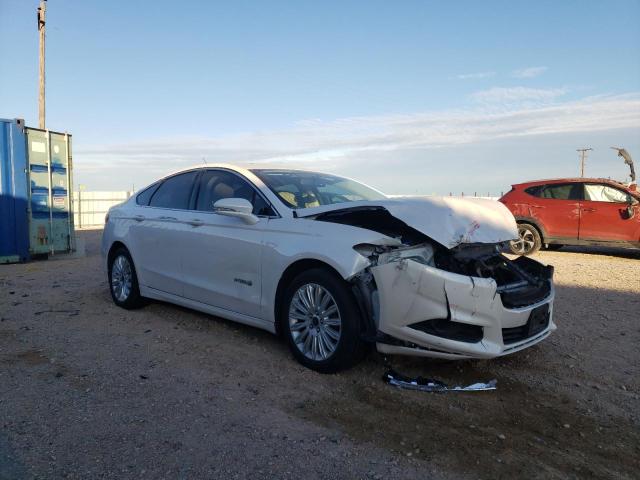 3FA6P0LU5GR291003 - 2016 FORD FUSION SE HYBRID WHITE photo 4