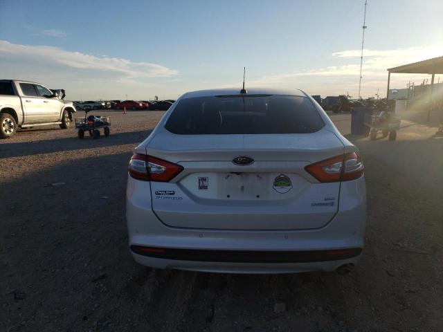 3FA6P0LU5GR291003 - 2016 FORD FUSION SE HYBRID WHITE photo 6