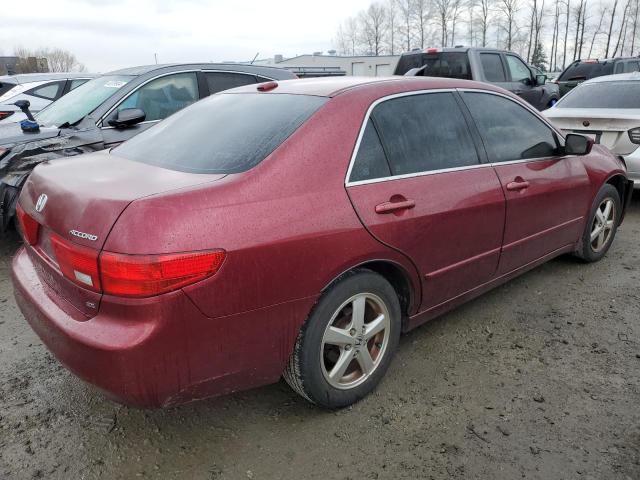 1HGCM56895A082177 - 2005 HONDA ACCORD EX RED photo 3