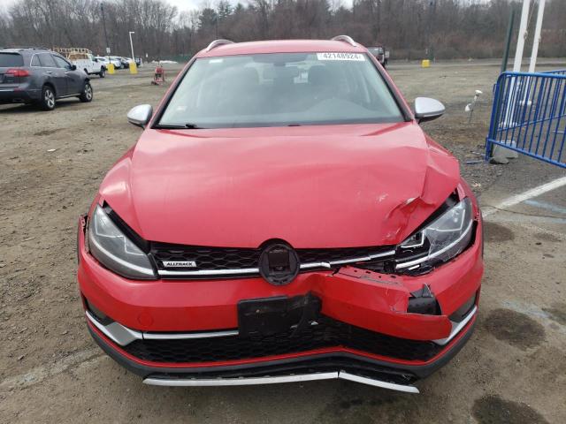 3VWH17AU0KM516494 - 2019 VOLKSWAGEN GOLF ALLTR S RED photo 5