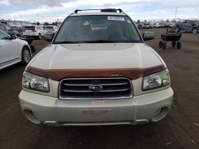 JF1SG65655H720283 - 2005 SUBARU FORESTER 2.5XS SILVER photo 5