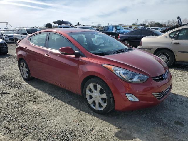 KMHDH4AE4BU158635 - 2011 HYUNDAI ELANTRA GLS RED photo 4