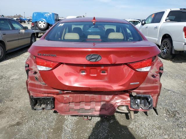 KMHDH4AE4BU158635 - 2011 HYUNDAI ELANTRA GLS RED photo 6