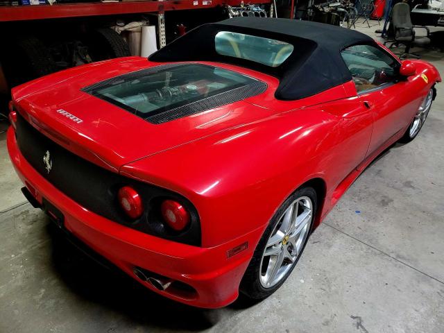 ZFFYT53A630133377 - 2003 FERRARI 360 SPIDER RED photo 4