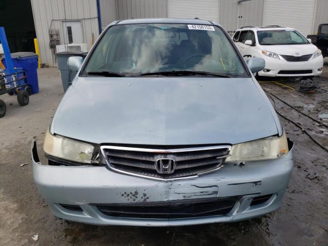 5FNRL18844B114752 - 2004 HONDA ODYSSEY EX BLUE photo 5