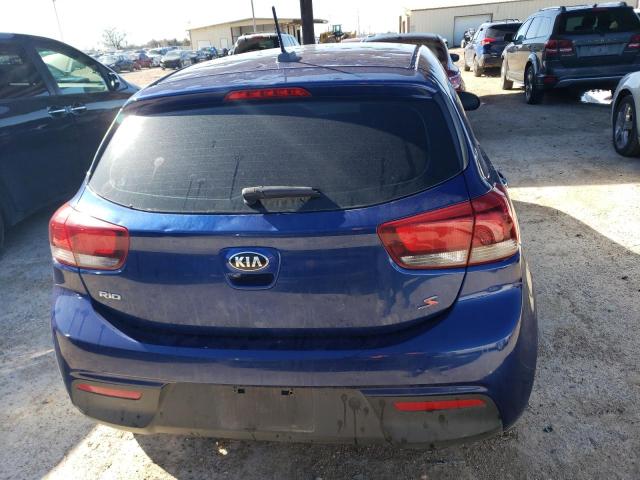 3KPA25AB7KE249370 - 2019 KIA RIO S BLUE photo 6