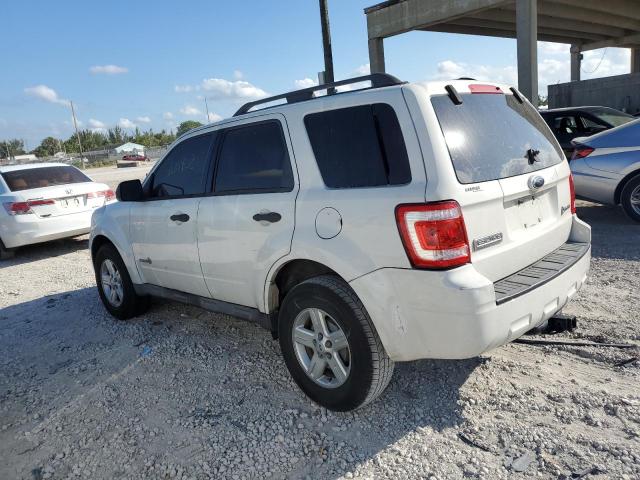 1FMCU49309KC03148 - 2009 FORD ESCAPE HYBRID WHITE photo 2