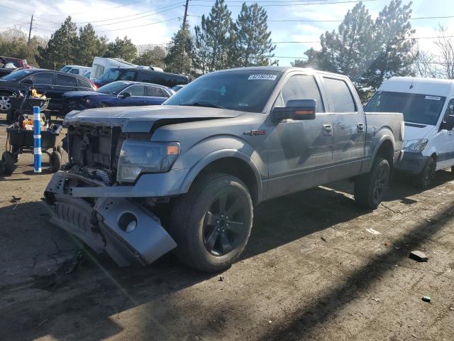 1FTFW1ET2EFC64701 - 2014 FORD F150 SUPERCREW GRAY photo 1