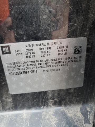 1G11J5SX2EF170513 - 2014 CHEVROLET MALIBU LTZ 黑色 照片 13