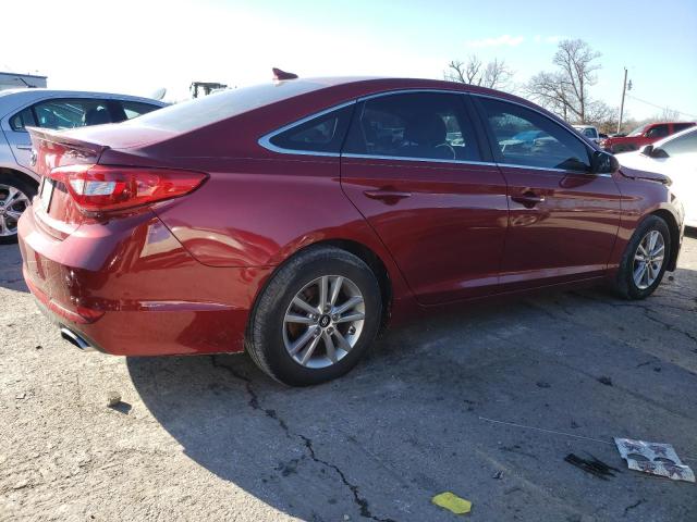 5NPE24AF2FH156479 - 2015 HYUNDAI SONATA SE RED photo 3