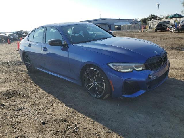 3MW5U7J04M8B66953 - 2021 BMW M340I BLUE photo 4