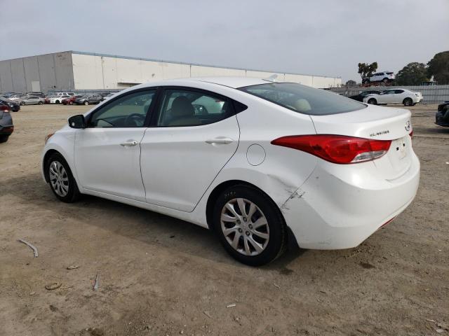 5NPDH4AE1DH157475 - 2013 HYUNDAI ELANTRA GLS WHITE photo 2