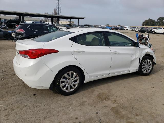 5NPDH4AE1DH157475 - 2013 HYUNDAI ELANTRA GLS WHITE photo 3