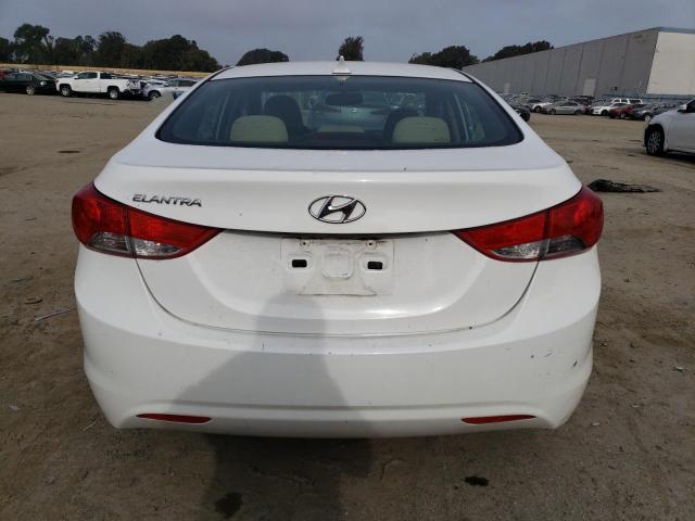 5NPDH4AE1DH157475 - 2013 HYUNDAI ELANTRA GLS WHITE photo 6