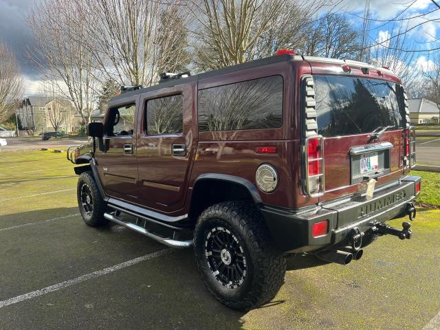 5GRGN23U56H110626 - 2006 HUMMER H2 BURGUNDY photo 3