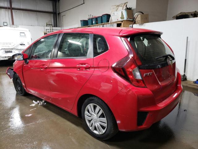 JHMGK5H59HS019523 - 2017 HONDA FIT LX RED photo 2