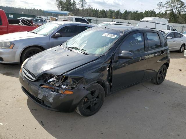 KL1TD66618B159794 - 2008 CHEVROLET AVEO BASE BLACK photo 1