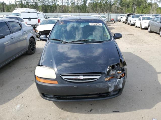 KL1TD66618B159794 - 2008 CHEVROLET AVEO BASE BLACK photo 5